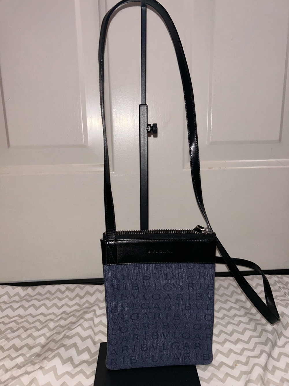 Bulgari Logo Mania Mini Monogram Crossbody Bag